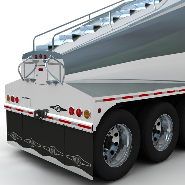 trailer beall 3 axle 3d lwo - Beall 3 axle belly dump... by bansheewoj